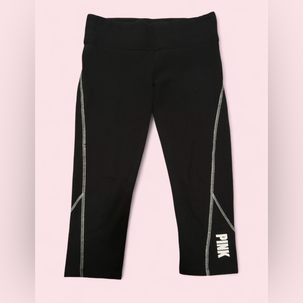 PINK Victoria’s Secret Cropped Logo Leggings - Size XS